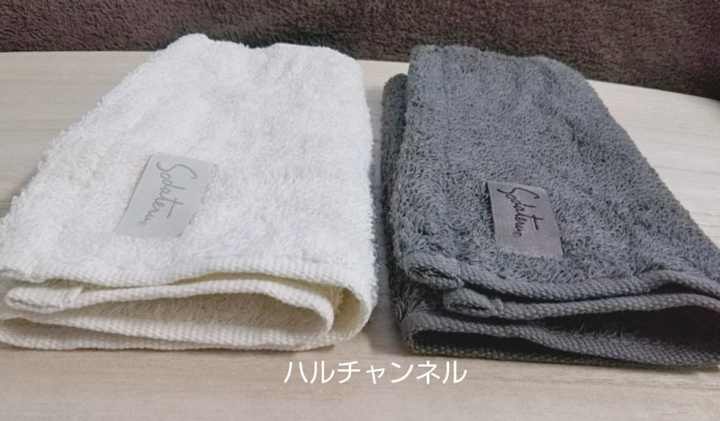 モダンリビングNo.250×「育てるタオル」feelプチフェイスタオル特別セットに付いていたタオル2枚